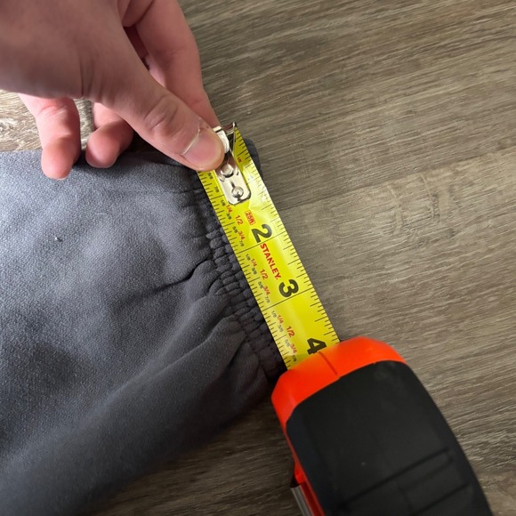 Y2K White Fox Charcoal Grey Puff Print Sweatpants Joggers Womens XXS - Picture 8 of 9